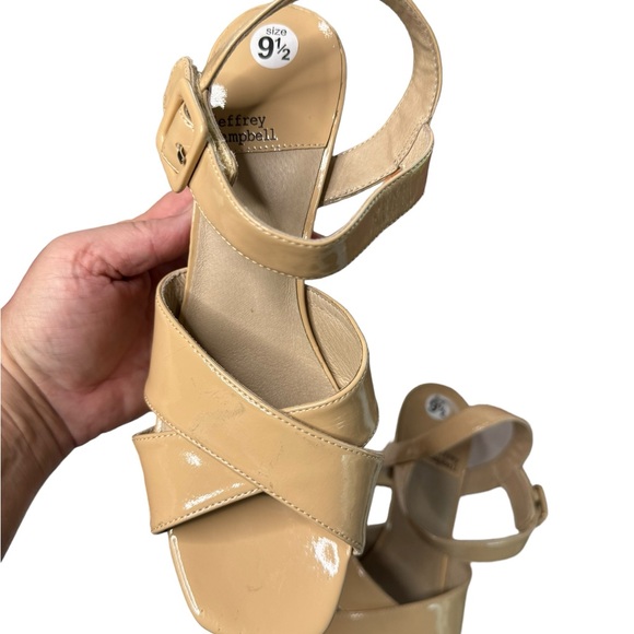 Jeffrey Campbell Amma Platform Slingback Sandal, size 9.5, NWOB, NUDE - Picture 5 of 15